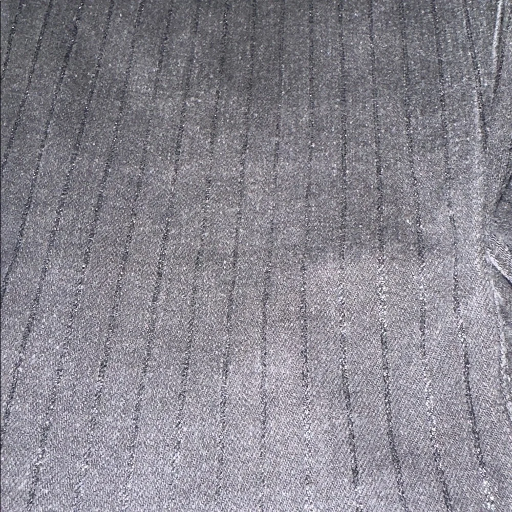 LOFT Black Skinny Jeans with Subtle Glitter Pinstripe – Size 4 / 27 - Picture 8 of 8